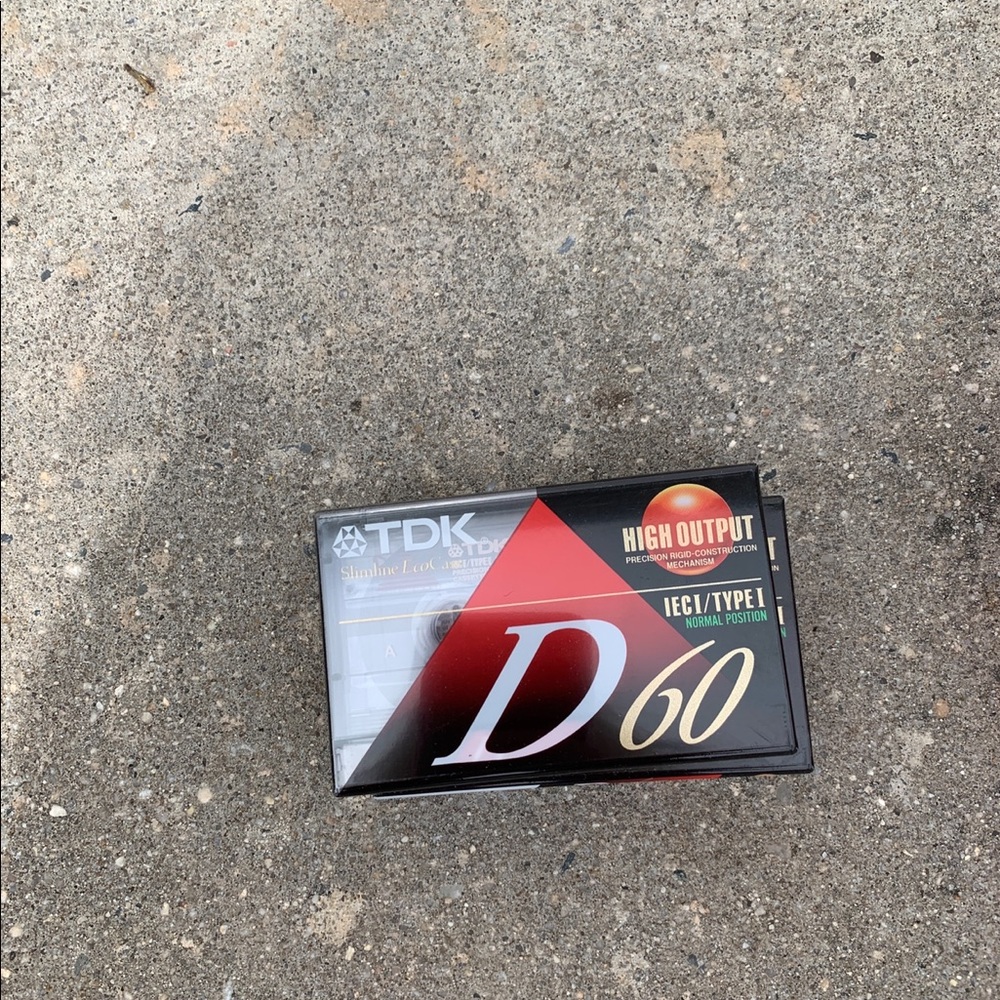 TDK D60 High Output Blank Audio Cassette Tape